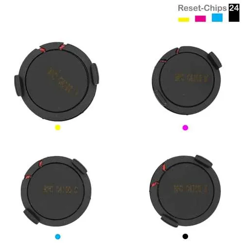 4x Toner Reset Chip Y/M/C/K für Epson Aculaser C4100