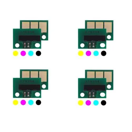 4x Toner Reset Chip Y/M/C/K für Konica Minolta Bizhub C458 C558 C658