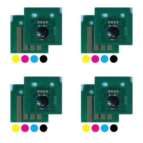 4x Trommel Reset Chip Y/M/C/K für Xerox WorkCentre 7425 7428 7435