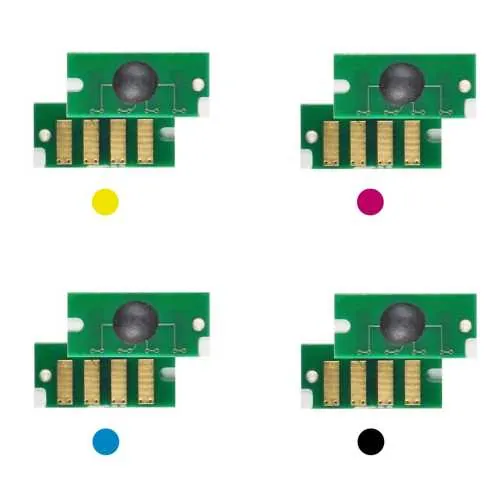4x Toner Reset Chip Y/M/C/K für Epson Aculaser C1700 C1750 Aculaser CX 17