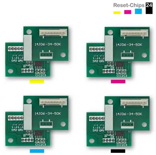 4x Trommel Reset Chip Y/M/C/K für DEVELOP ineo+ 451 550 650
