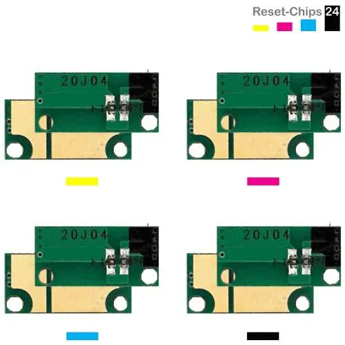 4x Toner Reset Chip Y/M/C/K für Konica Minolta Bizhub C654 C754 TN711