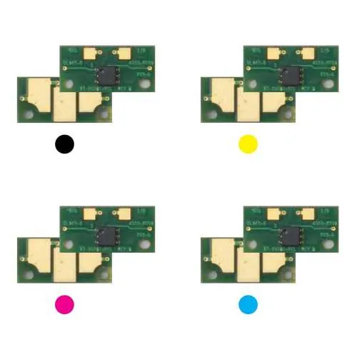 4x Trommel Reset Chip Y/M/C/K für Konica Minolta Bizhub C240 C250 C252