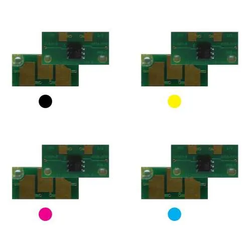 4x Toner Reset Chip Y/M/C/K für Konica Minolta Bizhub C451