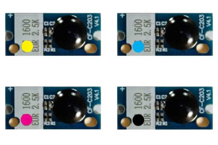 4x Toner Reset Chip Y/M/C/K für Konica Minolta Magicolor 1600 1650 1680 1690