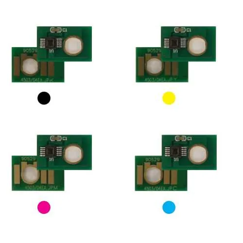 4x Toner Reset Chip Y/M/C/K für Lanier MP C4503 C5503 C6003 NRG MP C4503 C5503