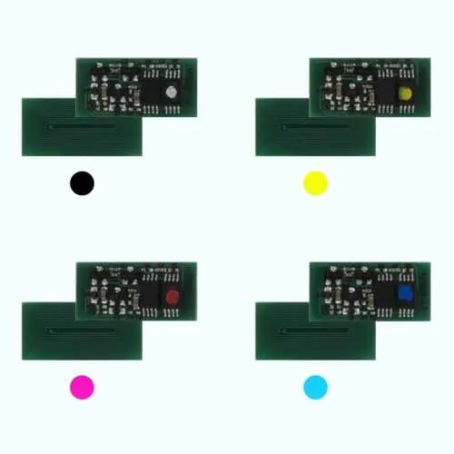 4x Toner Reset Chip Y/M/C/K für RICOH Aficio SP C810 C811