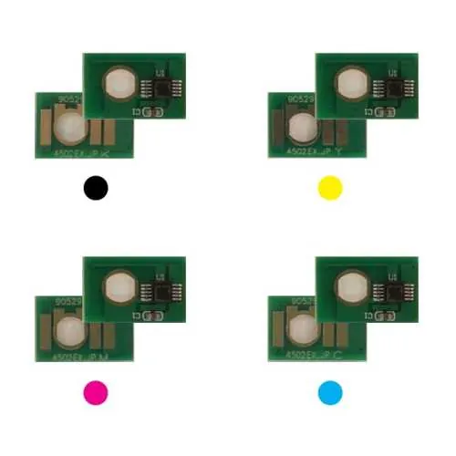 4x Toner Reset Chip Y/M/C/K für Lanier MP C4502 C5502 NRG MP C4502 C5502