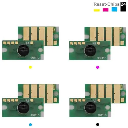 4x Trommel Reset Chip Y/M/C/K für Xerox Phaser 6510 WorkCentre 6515