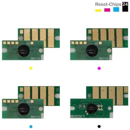 4x Toner Reset Chip Y/M/C/K für Xerox WorkCentre 6515 106R03690..92 + 3480