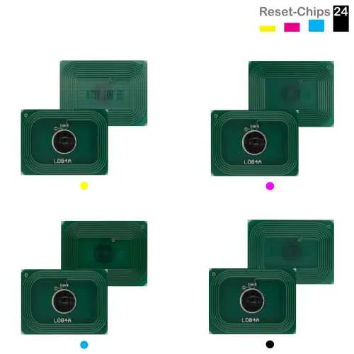4x Toner Reset Chip Y/M/C/K für OKI MC 873 883 10000 Seiten