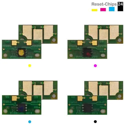 4x Toner Reset Chip Y/M/C/K für Konica Minolta Magicolor 5550 5570 5650 5670