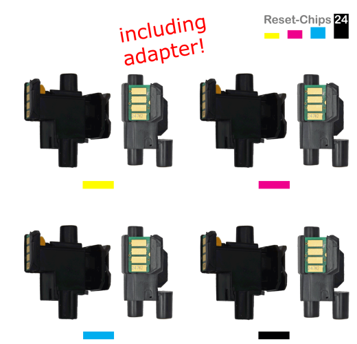 4x Toner Reset Chip Y/M/C/K für Brother HL-L 3230 3270 3280 MFC-L 3710 TN247