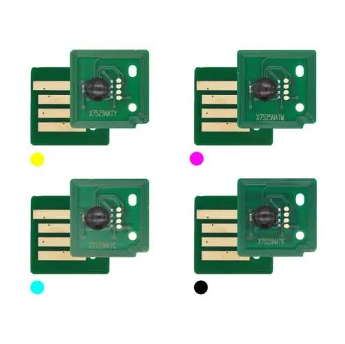 4x Toner Reset Chip Y/M/C/K für Xerox AltaLink C8035 006R01509 ..12 metered