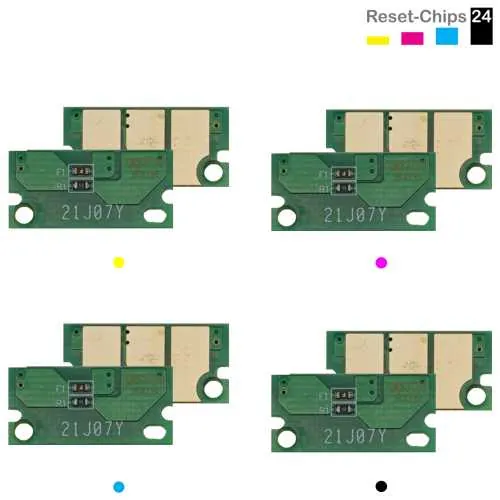 4x Toner Chip Y/M/C/K passt für Olivetti D-Color MF3303 MF4003 (B1336 .. 39)