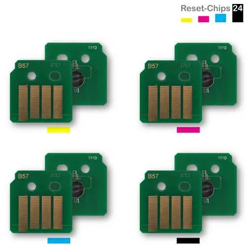 4x Toner Reset Chip Y/M/C/K für Xerox VersaLink C7000 106R03757..60