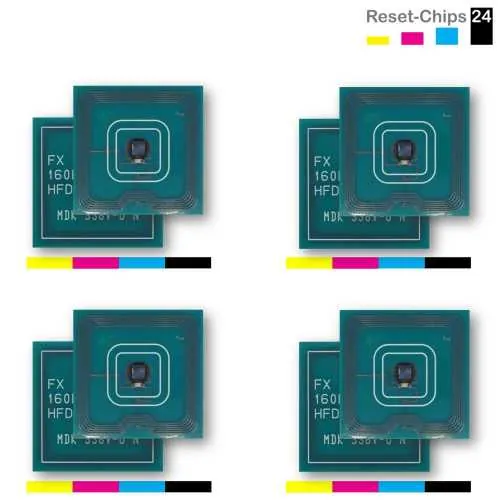 4x Trommel Reset Chip Y/M/C/K für Xerox WorkCentre 7132 7232 7242 013R00636