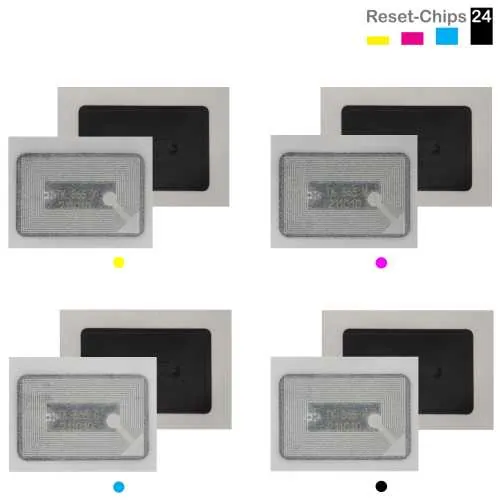 4x Toner Reset Chip Y/M/C/K für Kyocera TASKalfa 300ci