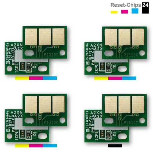 4x Trommel Chip Y/M/C/K passt für Konica Minolta Bizhub C750i DR618