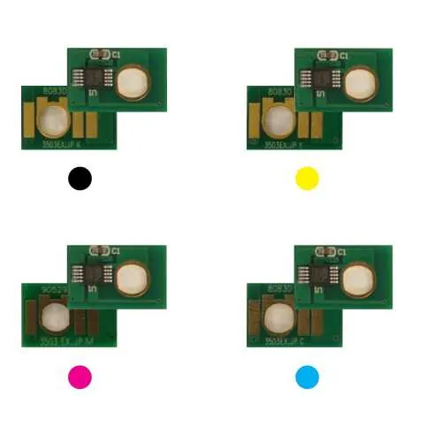 4x Toner Reset Chip Y/M/C/K für RICOH MP C2503 C2504 841918 ..21