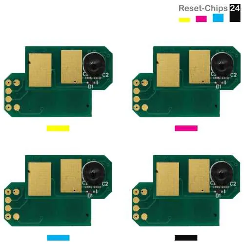 4x Toner Reset Chip Y/M/C/K für OKI MC561 MC562 44469704 ..706 + ..803