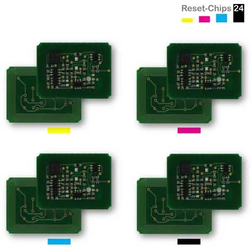 4x Toner Chip Y/M/C/K passt für OKI MC 851 861 862 44059165 ..68