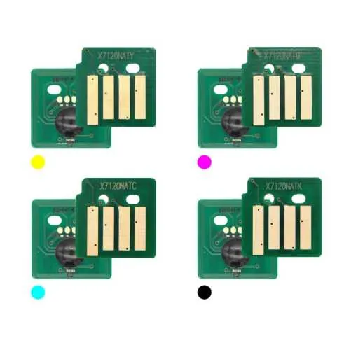 4x Toner Reset Chip Y/M/C/K für Xerox WorkCentre 7125 006R01461 ..64 Ost Europa