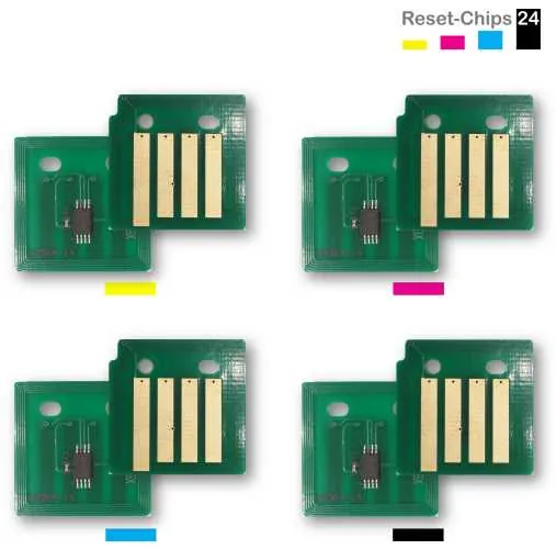 4x Toner Reset Chip Y/M/C/K für Xerox AltaLink C8070 006R01701 ..04 Ost Europa