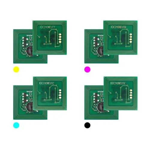 4x Toner Reset Chip Y/M/C/K für Xerox WorkCentre 7655 006R90362 ..65 Ost Europa