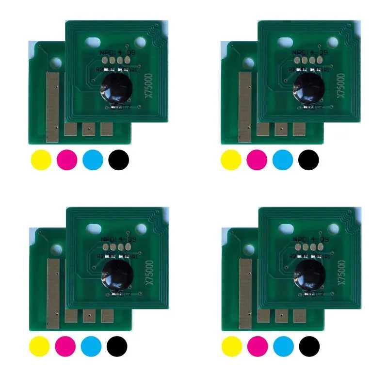 4x Trommel Reset Chip Y/M/C/K für Xerox Phaser 7500