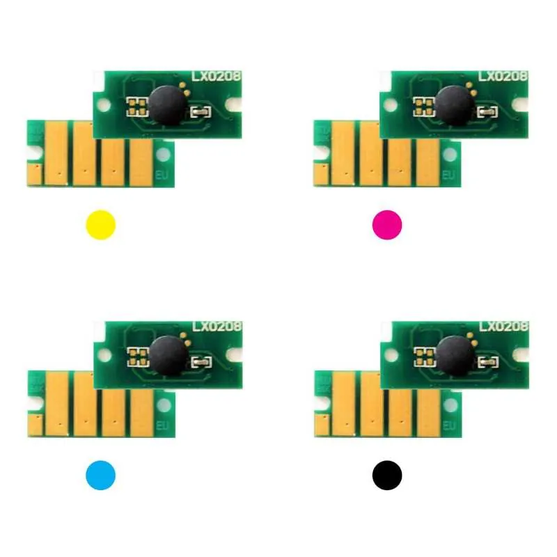 4x Toner Reset Chip Y/M/C/K für Xerox Phaser 6600 WorkCentre 6605 106R02229..32