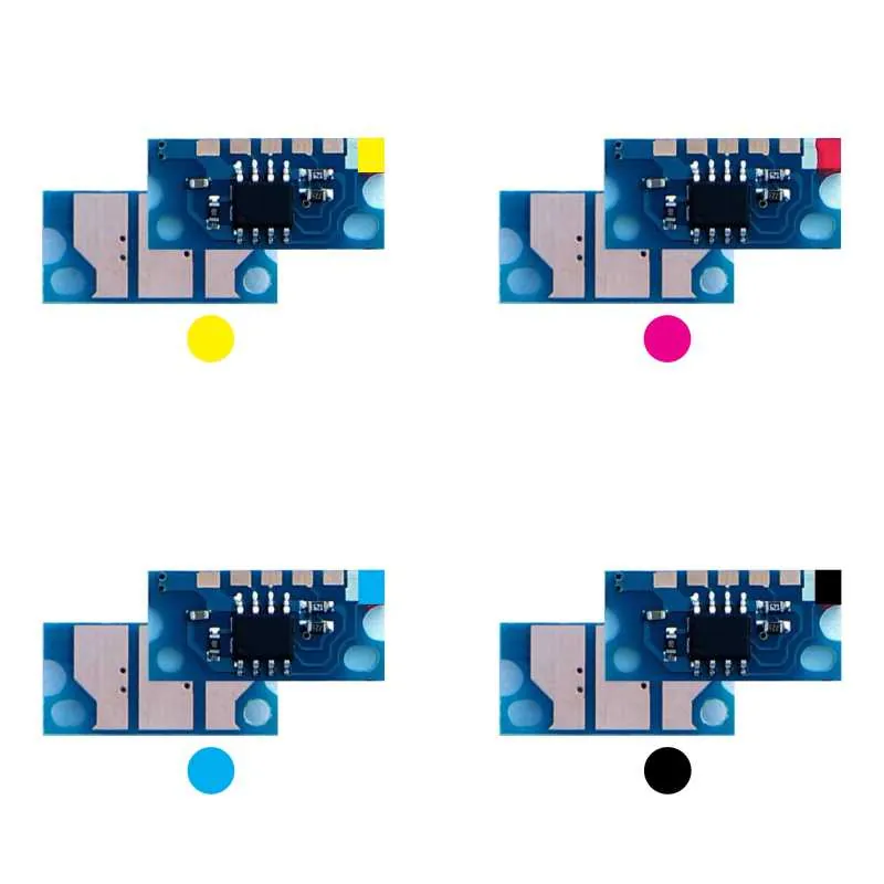 4x Toner Reset Chip Y/M/C/K für Konica Minolta Bizhub C25