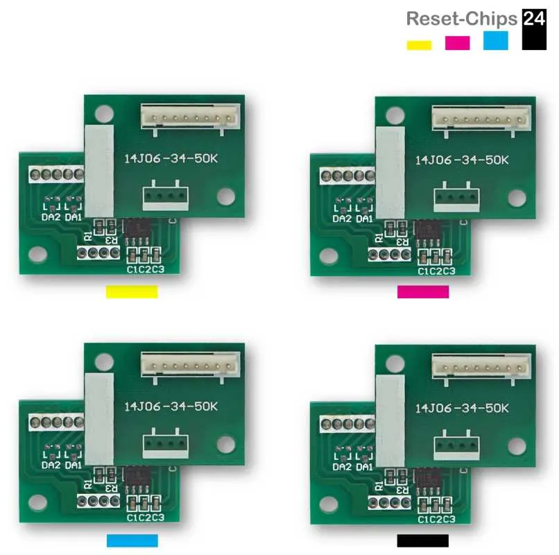 4x Trommel Reset Chip Y/M/C/K für Konica Minolta Bizhub C451 C550 C650