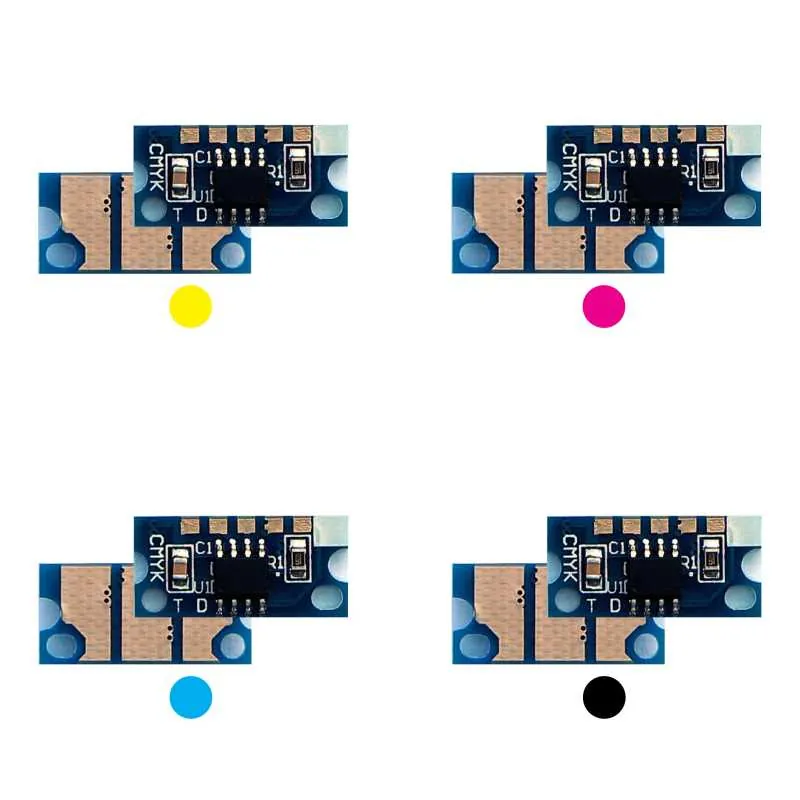 4x Toner Reset Chip Y/M/C/K für Konica Minolta Bizhub C31