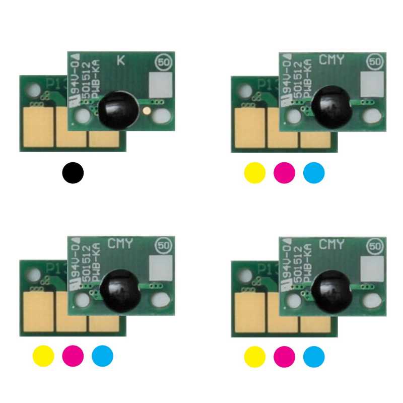 4x Trommel Chip Y/M/C/K passt für DEVELOP ineo+ 258 308 368 DR313
