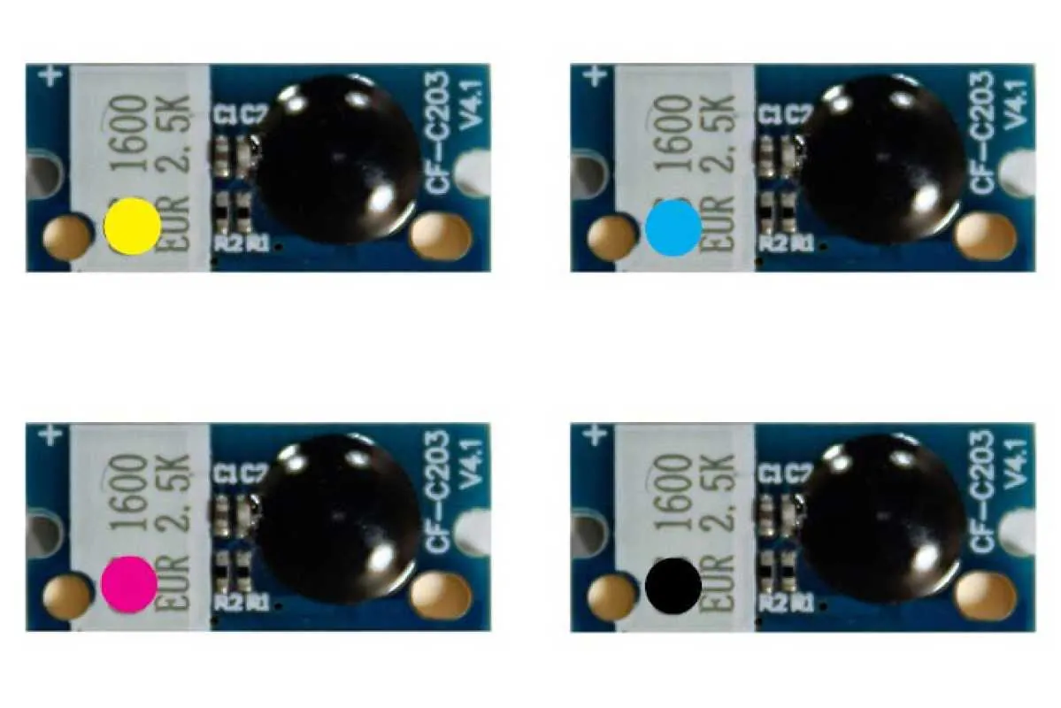 4x Toner Reset Chip Y/M/C/K für Konica Minolta Magicolor 1600 1650 1680 1690