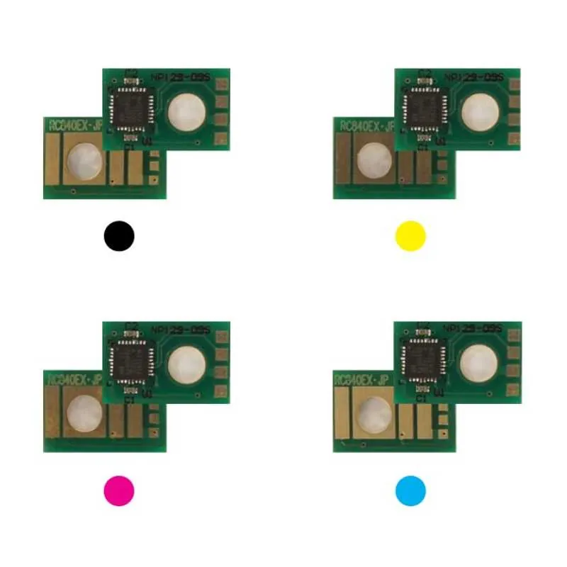 4x Toner Reset Chip Y/M/C/K für Lanier SP C840 C842 RICOH SP C840 C842