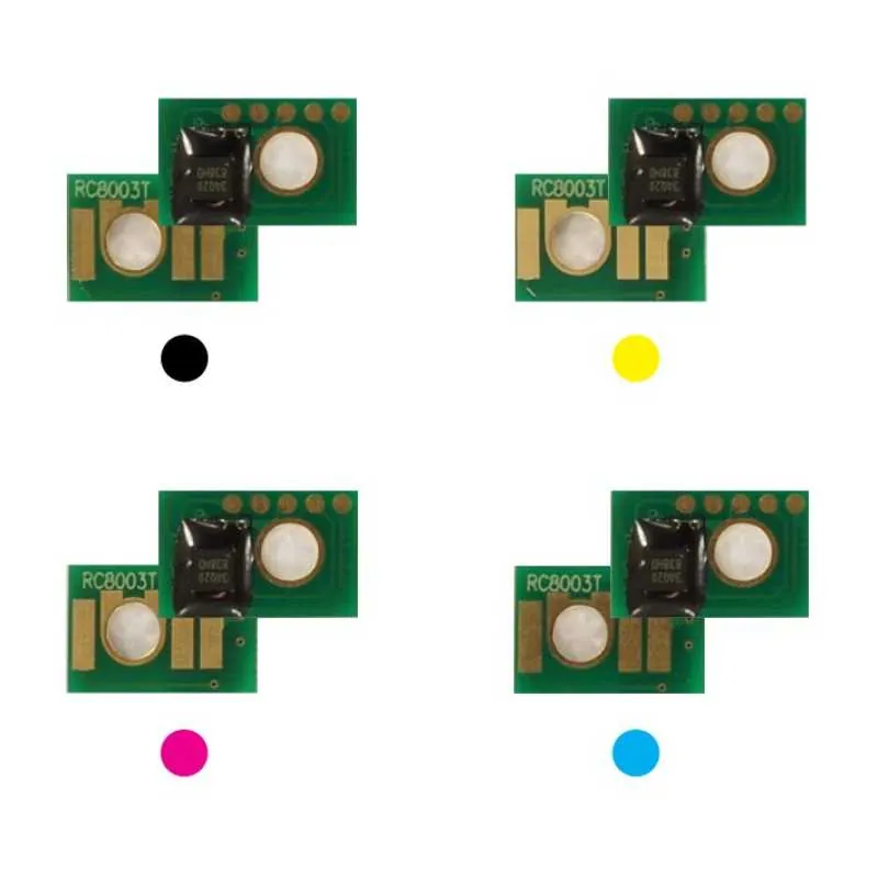 4x Toner Reset Chip Y/M/C/K für RICOH MP C6503 C8003