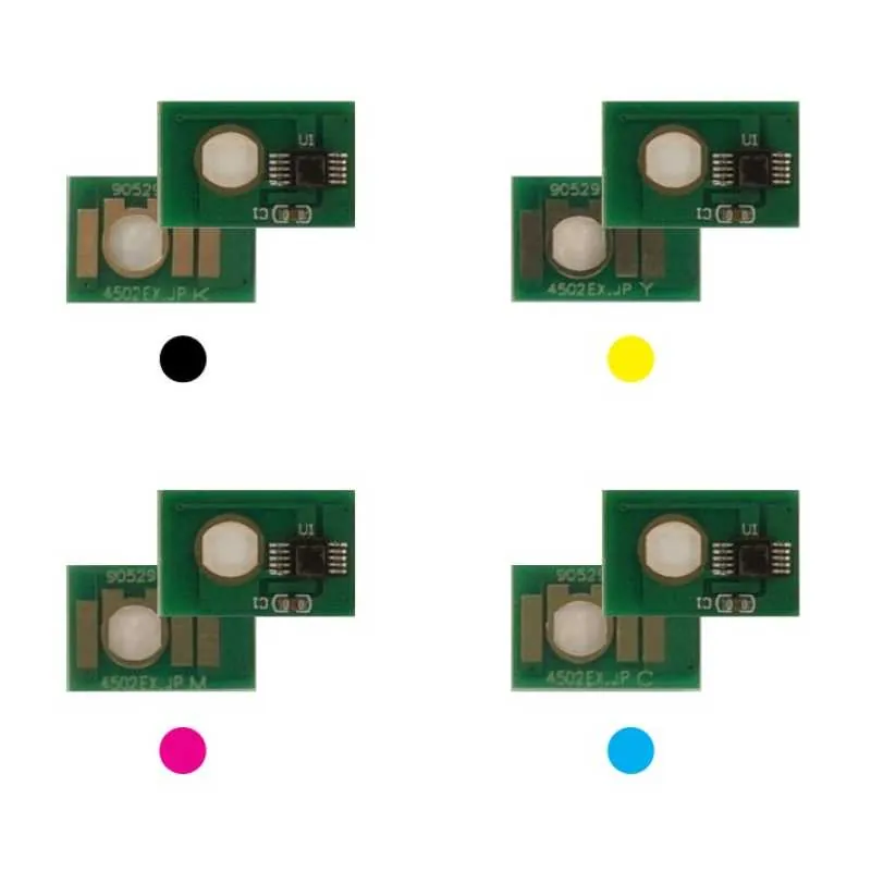 4x Toner Reset Chip Y/M/C/K für RICOH Aficio MP C4502 C5502