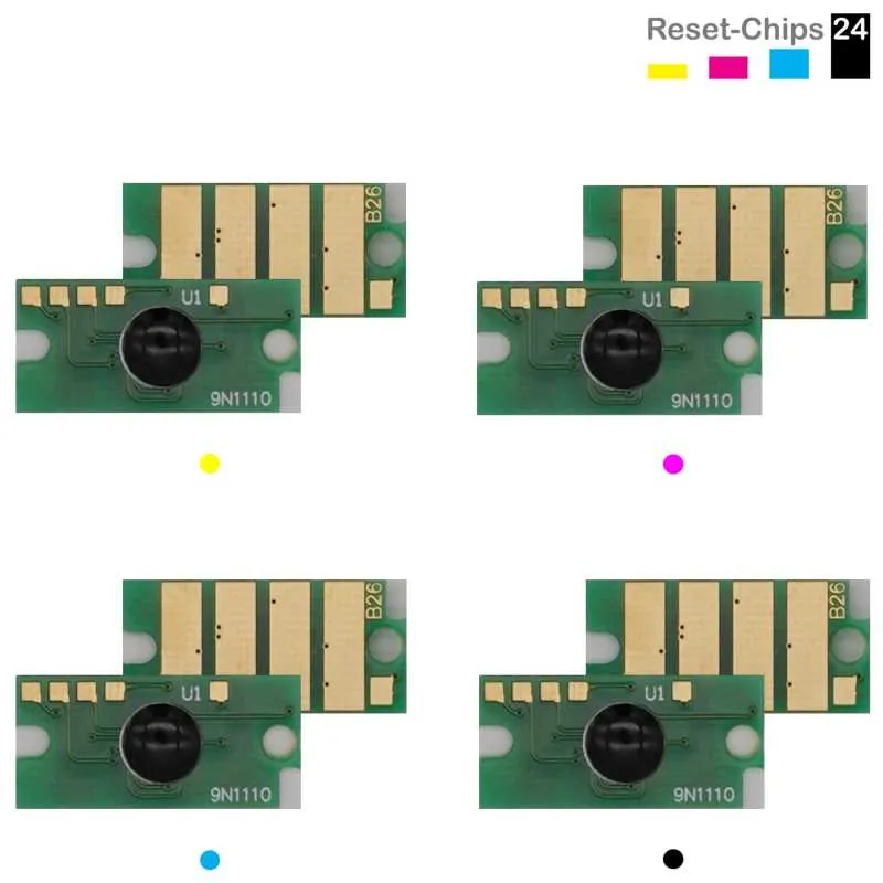 4x Trommel Reset Chip Y/M/C/K für Xerox Phaser 6510 WorkCentre 6515