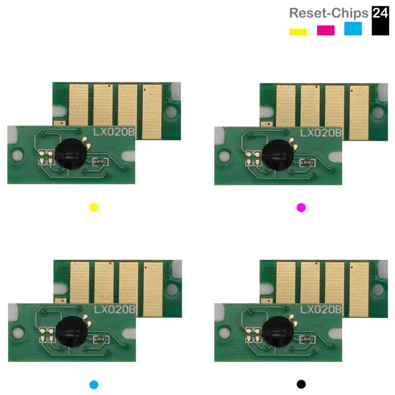 4x Toner Reset Chip Y/M/C/K für Xerox Phaser 6510 WorkCentre 6515 106R03477..80