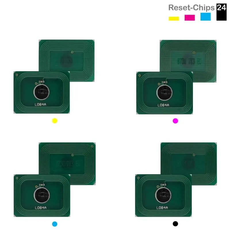 4x Toner Reset Chip Y/M/C/K für OKI MC 853 873 883 7300 Seiten