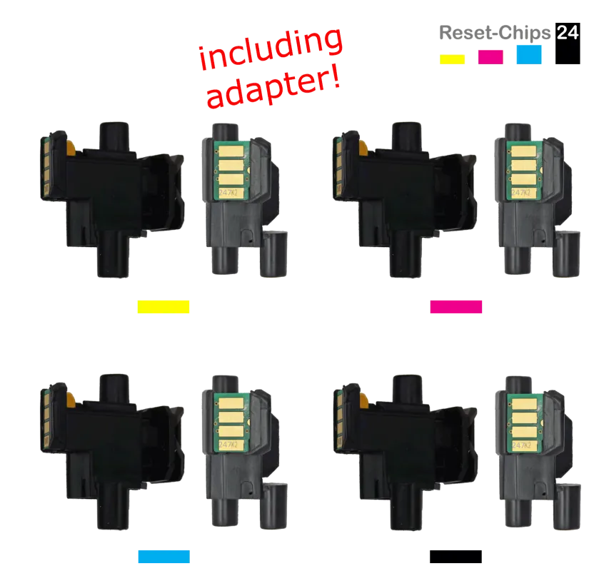 4x Toner Reset Chip Y/M/C/K für Brother DCP-L 3510 3517 3550 HL-L 3210 3230 3270 3280 MFC-L 3710 3730 3750 3770 TN247