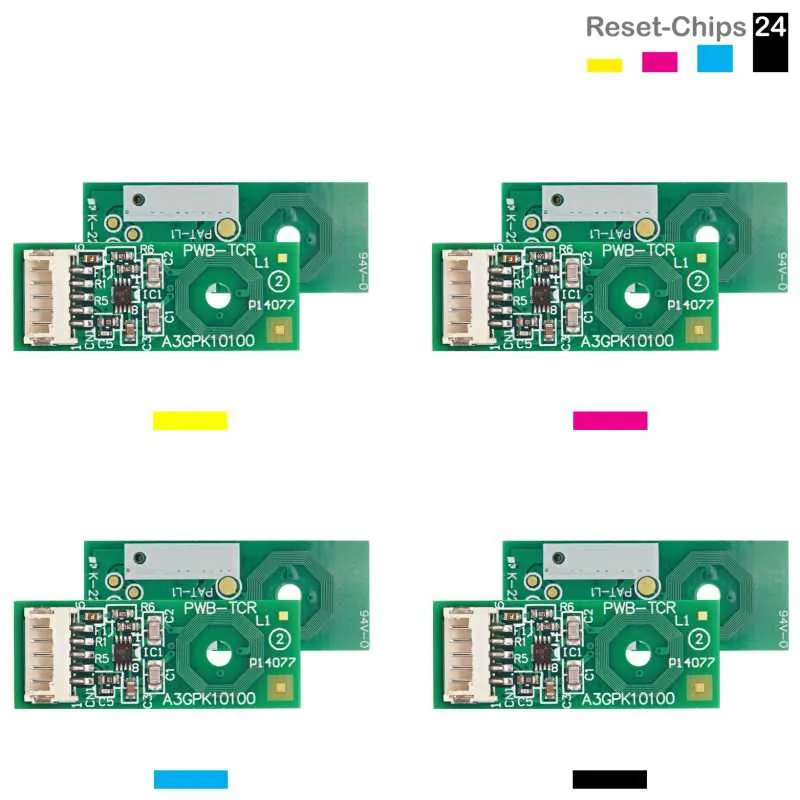 4x Trommel Reset Chip Y/M/C/K für Konica Minolta Bizhub C3300i C3320i (IUP36)
