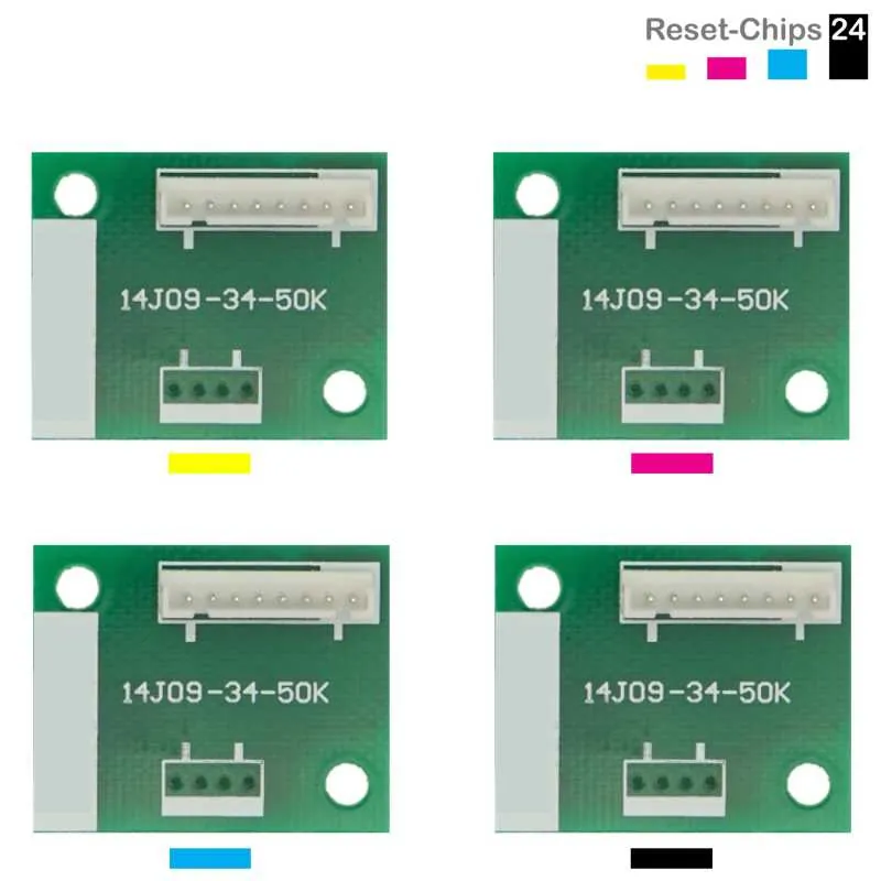 4x Trommel Reset Chip Y/M/C/K für Olivetti D-Color MF 450 550 (B0655 .. 58)