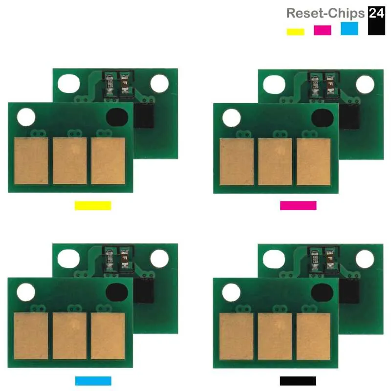 4x Trommel Reset Chip Y/M/C/K für Olivetti D-Color P 3302 (B1348 .. 51)