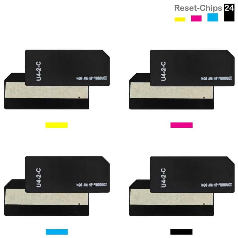 4x Toner Reset Chip Y/M/C/K für HP Color LaserJet 5500 5550 (645A)