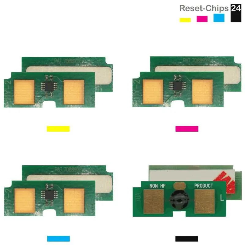 4x Toner Reset Chip Y/M/C/K für HP Color LaserJet 3700 (311A / 308A)