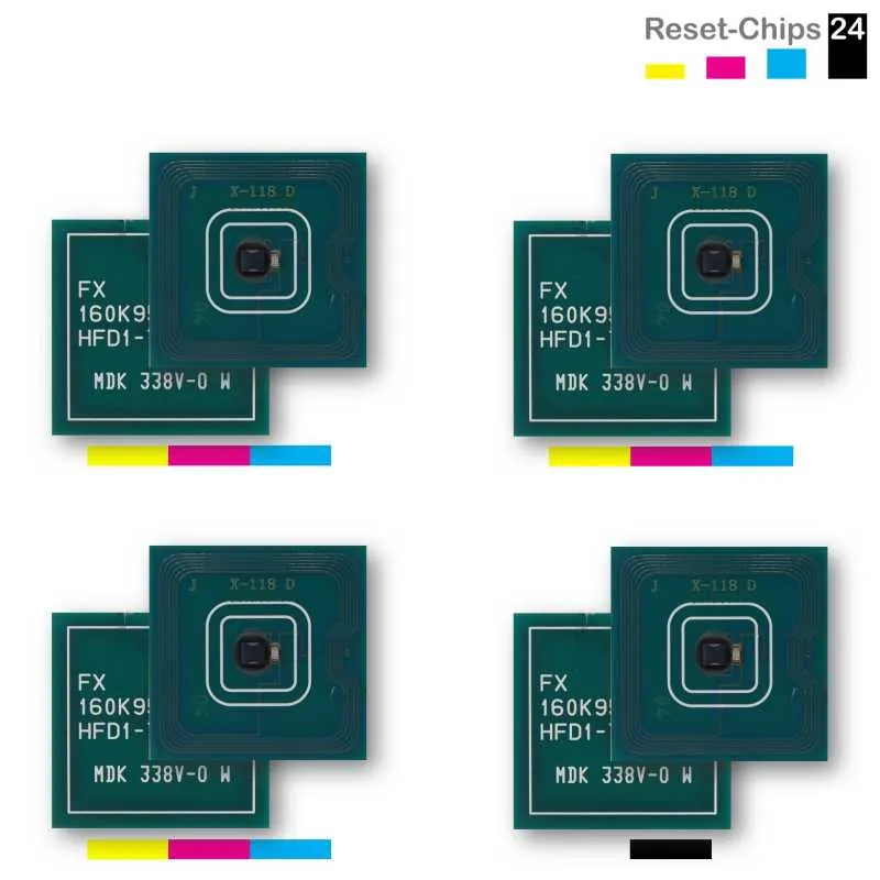 4x Trommel Reset Chip Y/M/C/K für Xerox PrimeLink C9065 C9070 013R00663..64