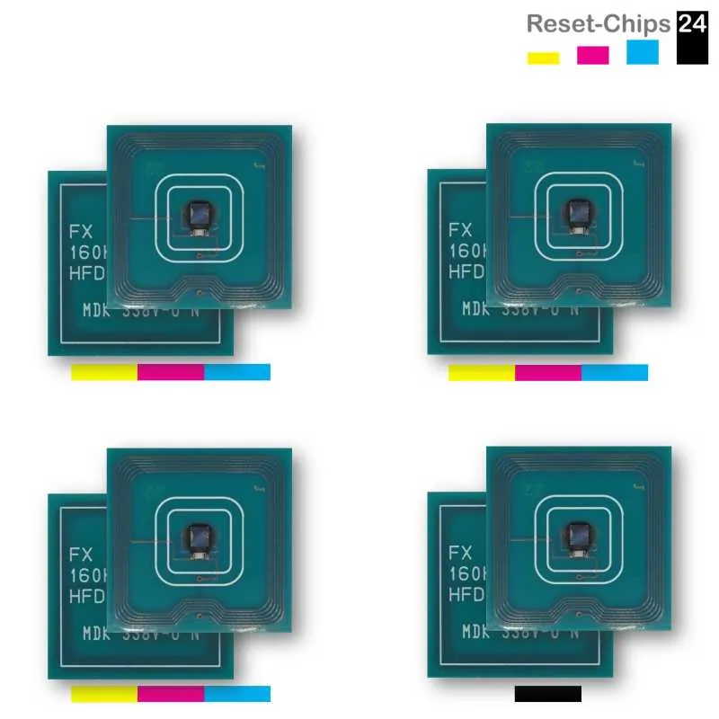 4x Trommel Reset Chip Y/M/C/K für Xerox Digital Color Press 700 013R00655..56